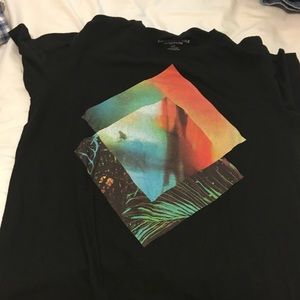 Black and colorful American Eagle shirt